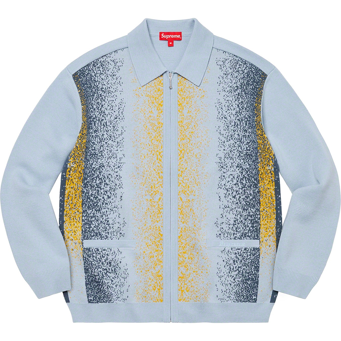 Gradient Stripe Zip Up Cardigan view 8
